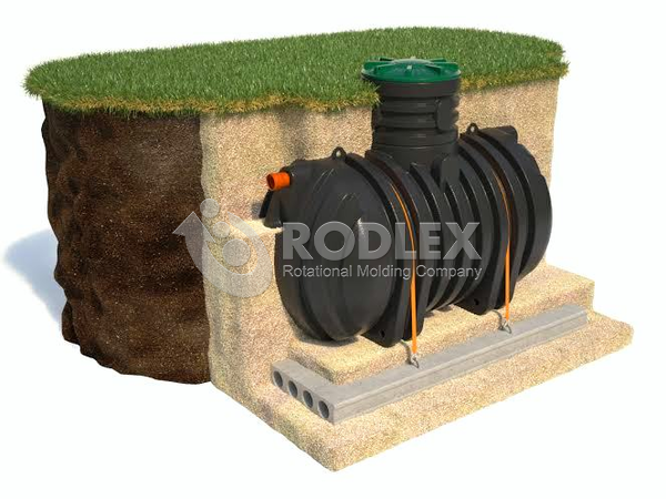 Емкость для септика и канализации RODLEX в грунте